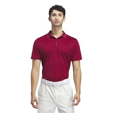 adidas Gents Core Performance Primegreen Polo Shirt Collegiate Burgundy